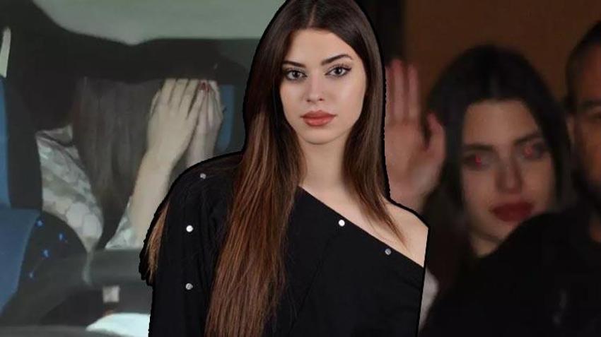 Derin Talu ve sevgilisi panikledi! Biri yüzünü gizledi, diğeri gazetecileri videoya çekti