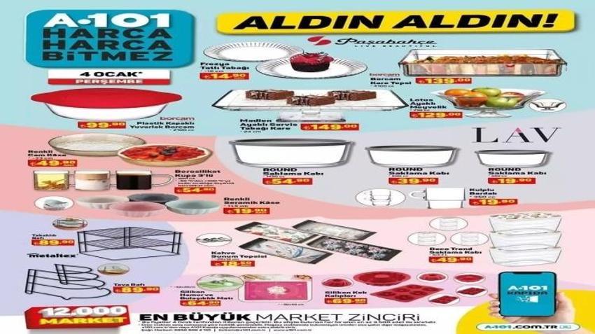 A101 4 Ocak aktüel katalog yayınlandı! Yılın ilk katalogunda fırsat dolu kampanyalar yer aldı: Kanepe, masa takımı, televizyon...