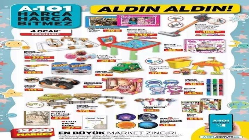 A101 4 Ocak aktüel katalog yayınlandı! Yılın ilk katalogunda fırsat dolu kampanyalar yer aldı: Kanepe, masa takımı, televizyon...
