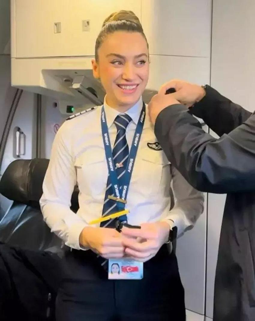 Sabri Sarıoğlu'nun eşi Yağmur Sarıoğlu kaptan pilotluğa terfi etti!