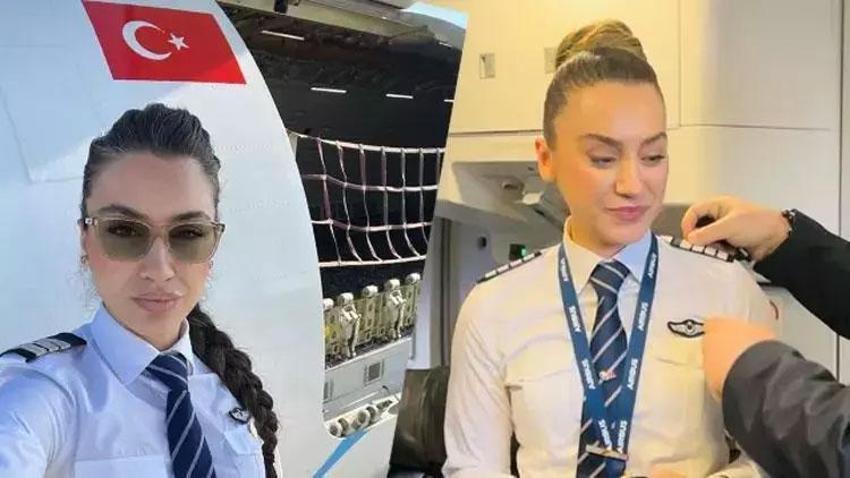 Sabri Sarıoğlu'nun eşi Yağmur Sarıoğlu kaptan pilotluğa terfi etti!