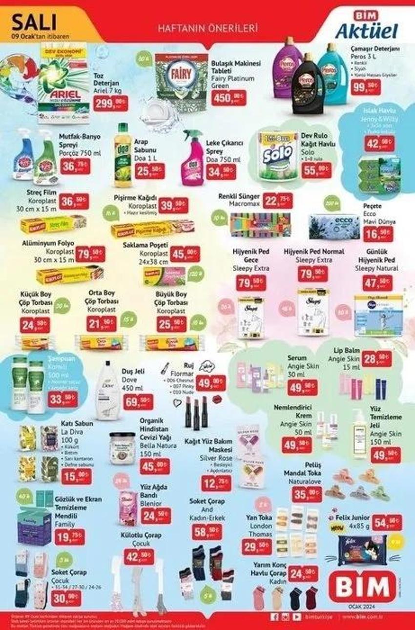 BİM aktüel 9-12 Ocak katalog 2024: Bu hafta indirimli ürünlerde 🛒 Saç kurutma makinesi 249 TL, set üstü ocak fiyatında sürpriz var!