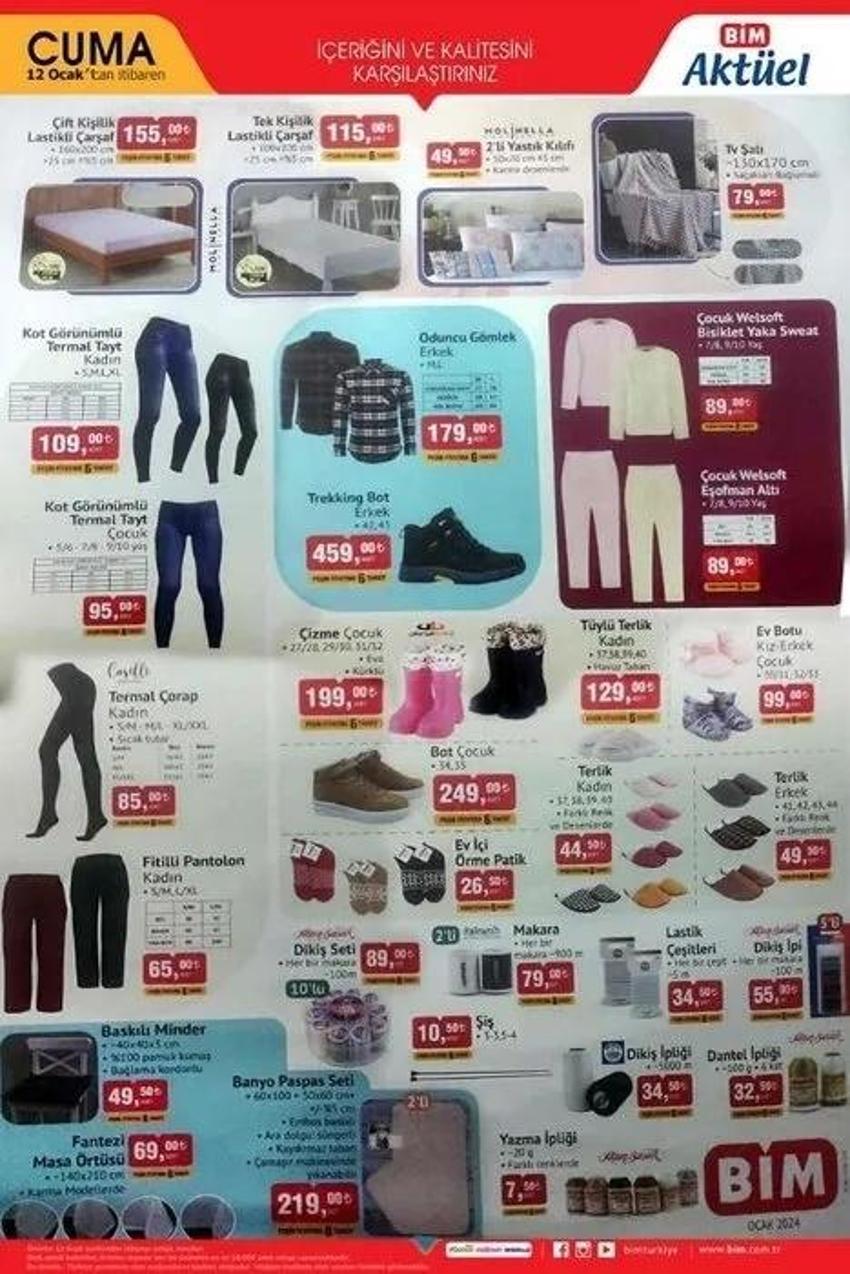 BİM aktüel 9-12 Ocak katalog 2024: Bu hafta indirimli ürünlerde 🛒 Saç kurutma makinesi 249 TL, set üstü ocak fiyatında sürpriz var!