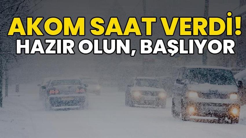 Yoğun kar yağışı İstanbul'a ilerliyor! AKOM alarm verdi, MGM 34 ili uyardı, hava tersine dönecek, zemheri kışı başlıyor