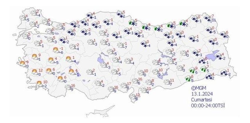 Bu hafta sonu yağış var mı? 13-14 Ocak İstanbul, İzmir, Ankara hava durumu!