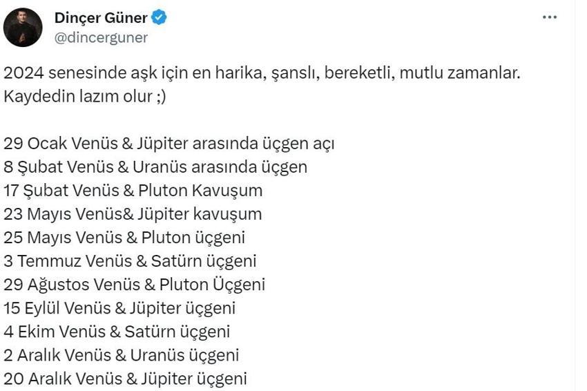 Ünlü Astrolog 2024'te nikah tarihi için en şanslı günleri verdi: Aygül Aydın: Bu tarihlerde doğduysanız sürprize hazır olun!