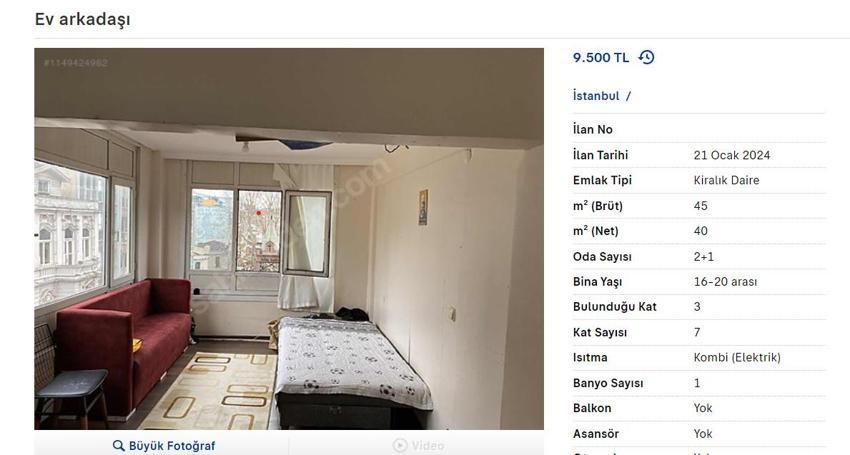 10 bin 500 TL’ye tek oda! Kira zammını fırsata çevirdiler