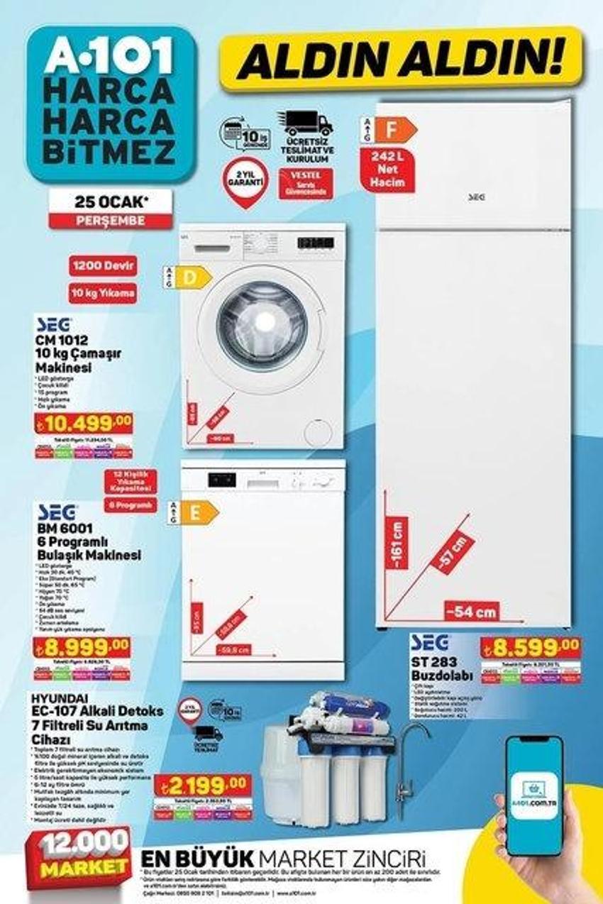 A101 25 Ocak katalogu: Koltuk takımı da var, karavan da! A101 Aldın Aldın'da bu hafta neler var?