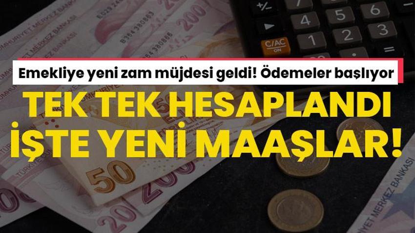 Emekliye ek zam müjdesi geldi! Hesaba yatıyor, işte yeni zamlı emekli maşaları
