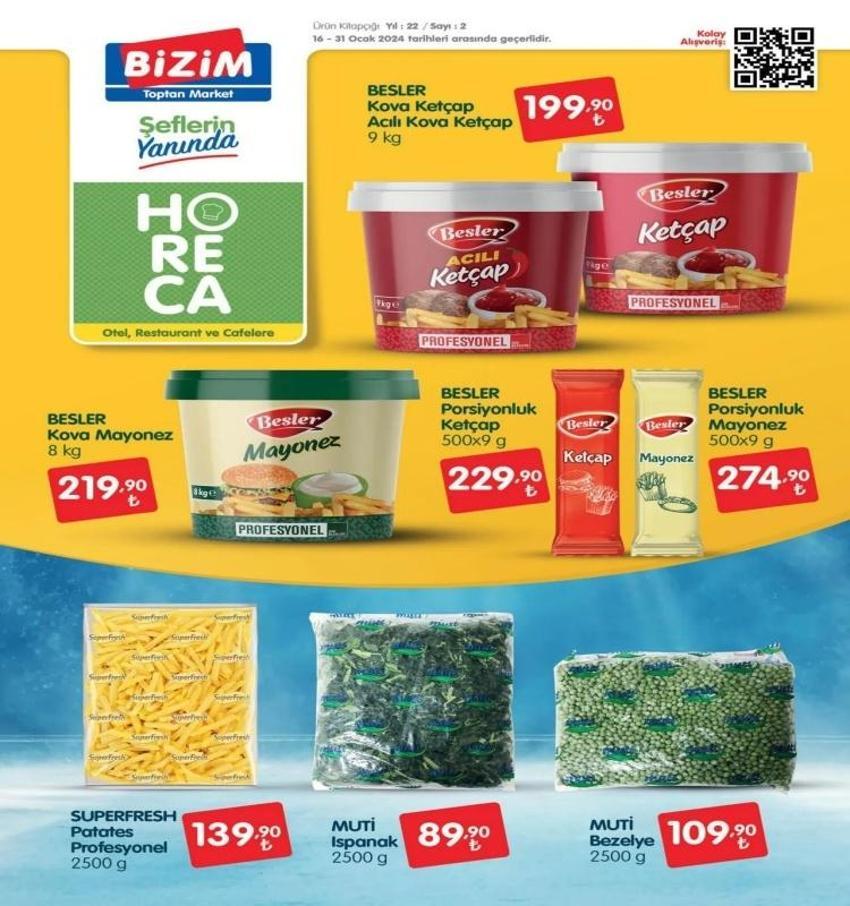 Bizim Market ürünlerinde fırsat dolu kampanyalar: 16-31 Ocak 2024 Bizim Market aktüel katalog yayınlandı!