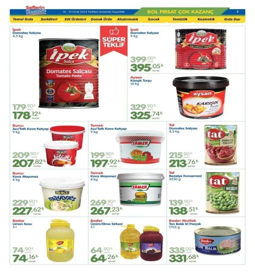 Bizim Market ürünlerinde fırsat dolu kampanyalar: 16-31 Ocak 2024 Bizim Market aktüel katalog yayınlandı!