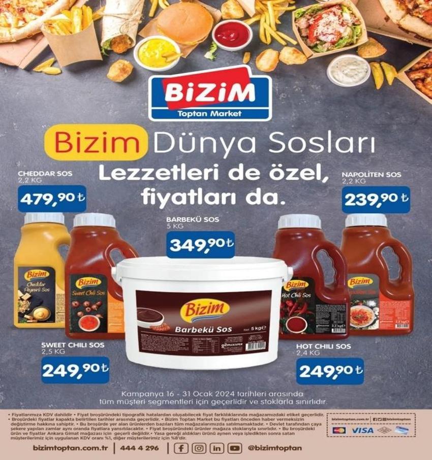 Bizim Market ürünlerinde fırsat dolu kampanyalar: 16-31 Ocak 2024 Bizim Market aktüel katalog yayınlandı!