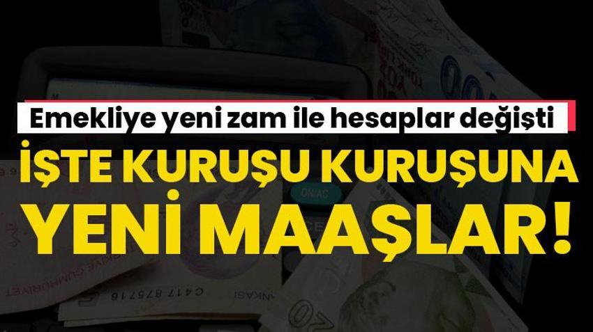 Emekliye yeni zam ile hesaplar değişti! İşte ek zamlı yeni emekli maaşı tablosu
