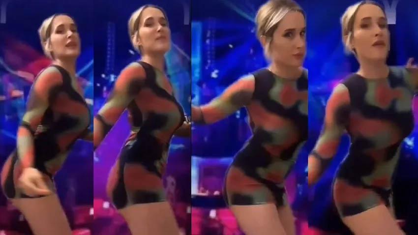 Survivor Sema Aydemir Dilber elbisesi giyip pavyon dansı yaptı, eleştiri yağdı