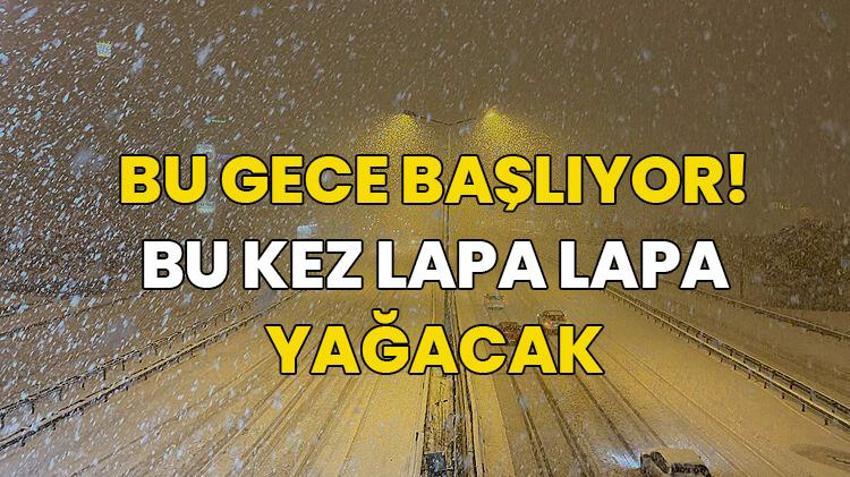 Kar bu gece geliyor! Yarın etkisini katlayarak dalga dalga yayılacak, işte lapa lapa kar yağışı için uyarı verilen iller