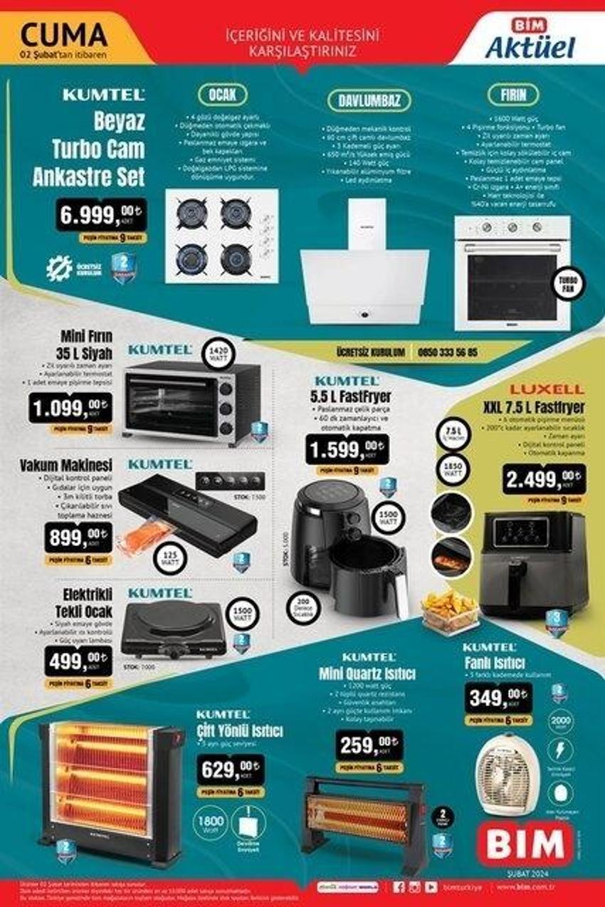 BİM'e bütçe dostu ürünler geliyor! Ayın son kataloğu yayında! BİM 30 Ocak aktüel katalogda neler var?