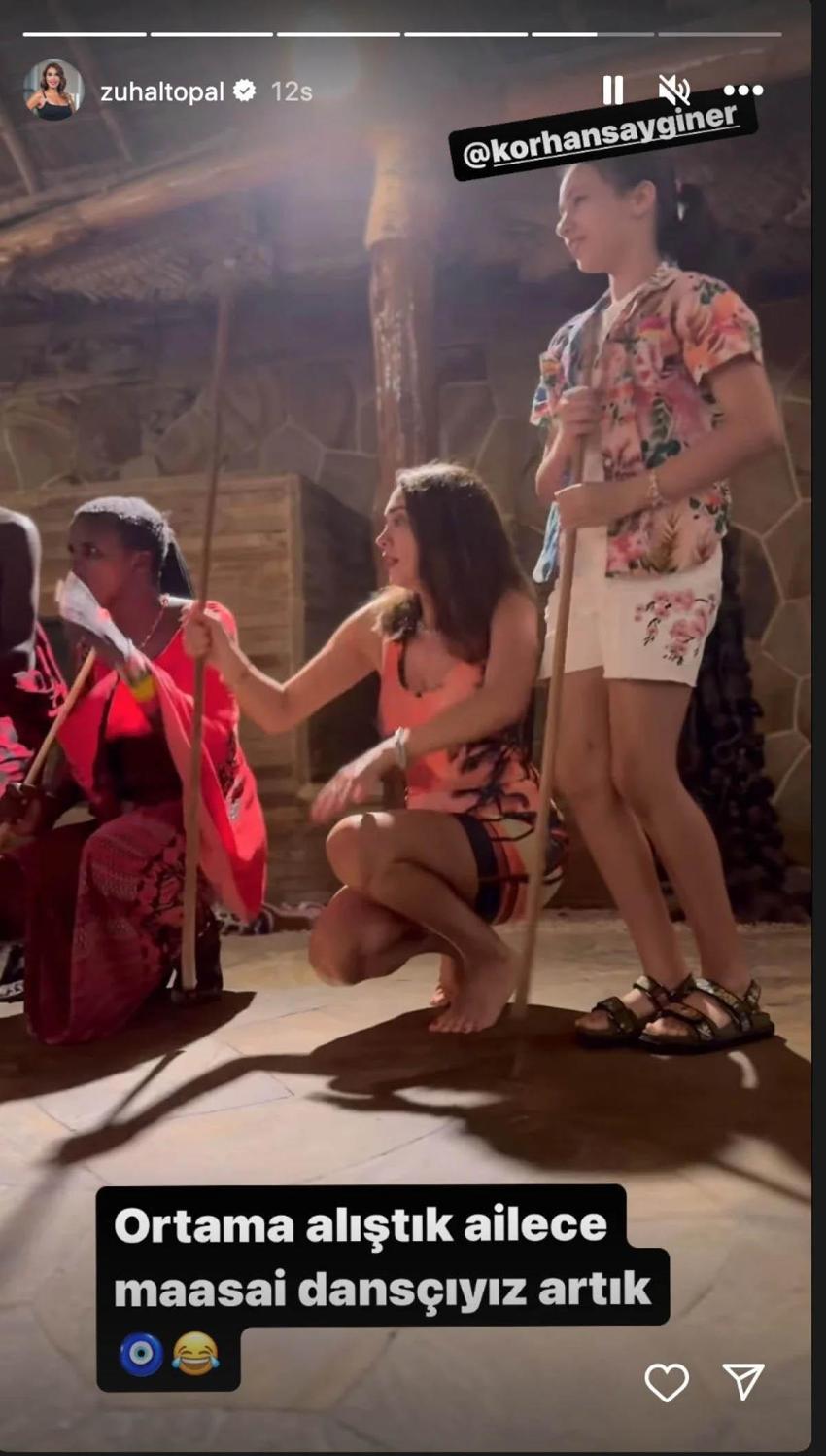Zuhal Topal'ın Afrika tatili! Maasai dansı etmeye çalıştı