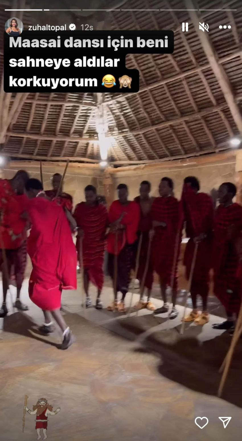 Zuhal Topal'ın Afrika tatili! Maasai dansı etmeye çalıştı