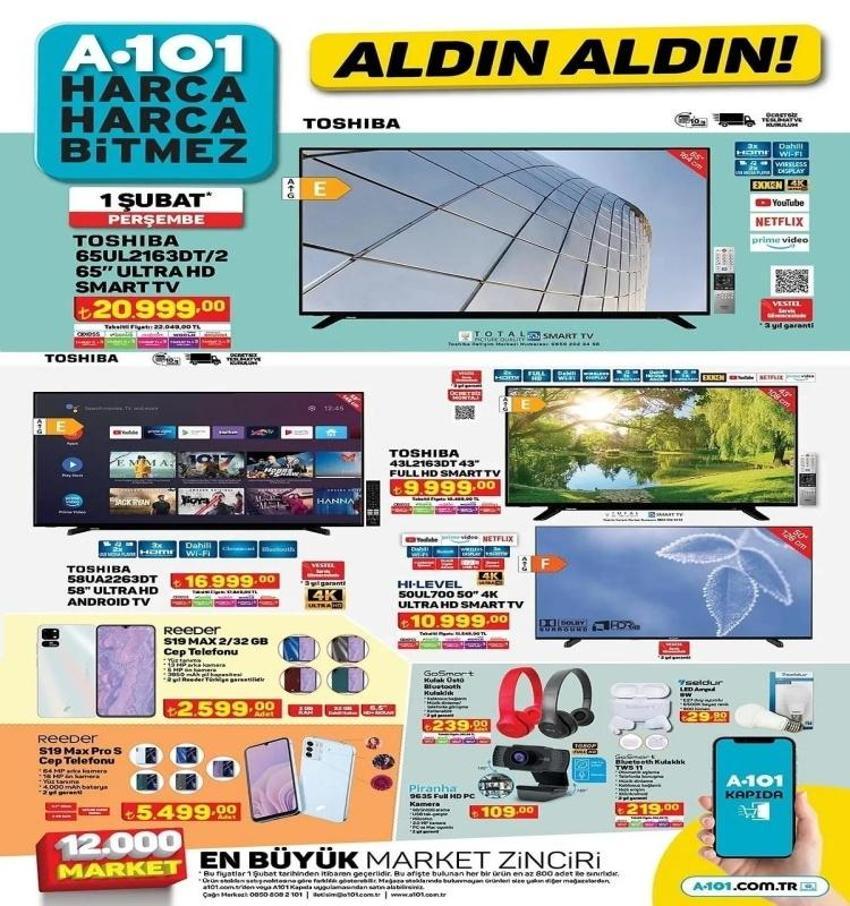 A101'e bütçe dostu buzdolabu ve çamaşır makinesi geldi! A101 30 Ocak-2 Şubat aktüel ürünler kataloğu...