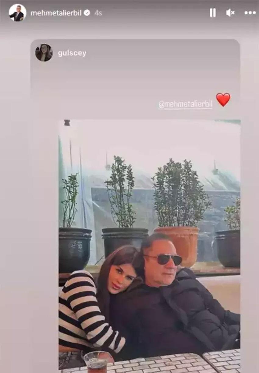 Mehmet Ali Erbil "Aşkım" notuyla paylaştı sosyal medyada gündem oldu
