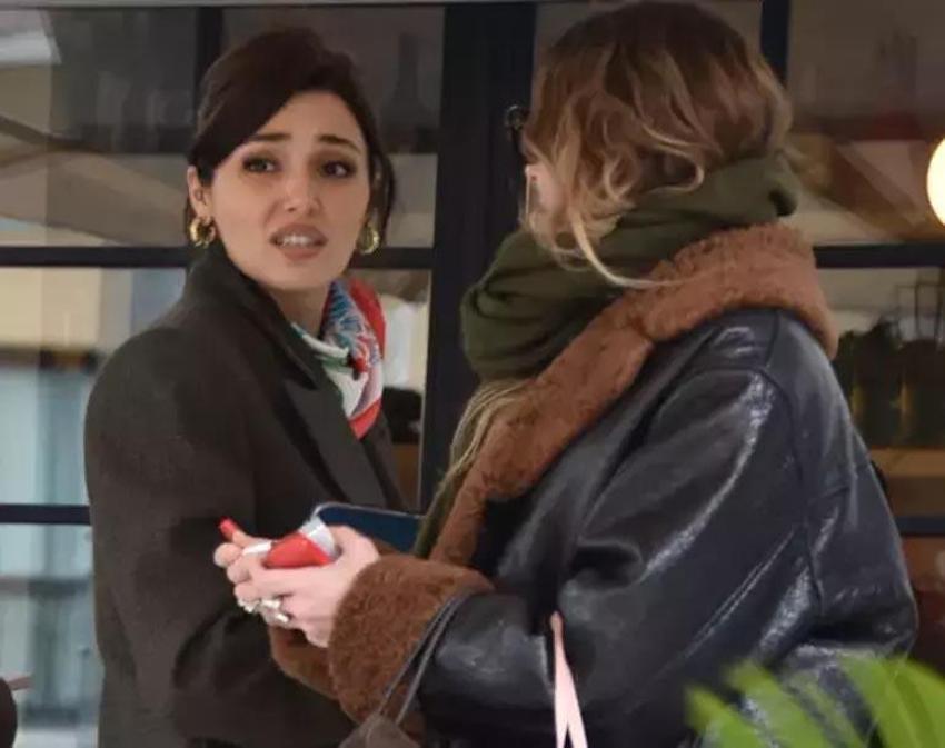 Doğum günü buluşması! Hande Erçel konuşmak istemedi!