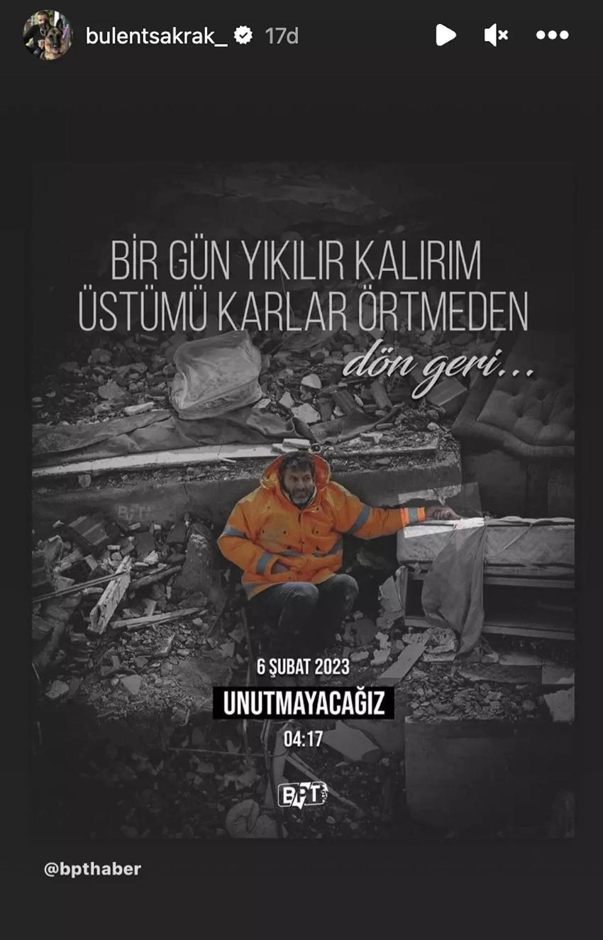 Ünlü isimler depremi unutmadı: 6 Şubat deprem felaketinin yıldönümünde üzüntülerini dile getirdiler