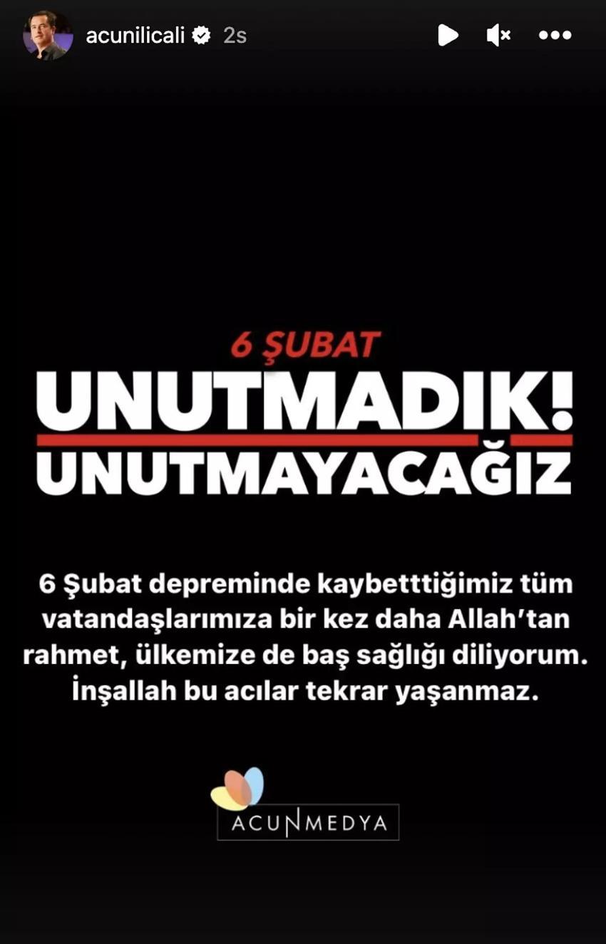 Ünlü isimler depremi unutmadı: 6 Şubat deprem felaketinin yıldönümünde üzüntülerini dile getirdiler