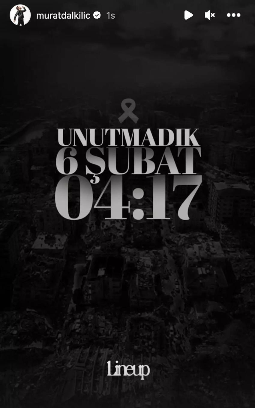 Ünlü isimler depremi unutmadı: 6 Şubat deprem felaketinin yıldönümünde üzüntülerini dile getirdiler