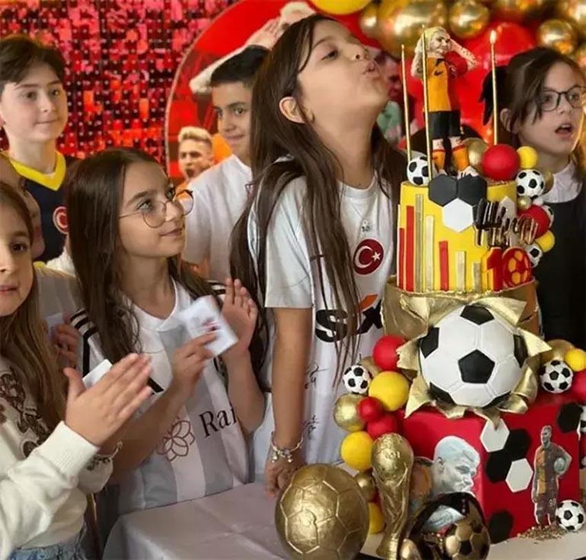 Icardi temalı yaş günü! Demet Akalın ile Okan Kurt’un kızı Hira 10 yaşına girdi!