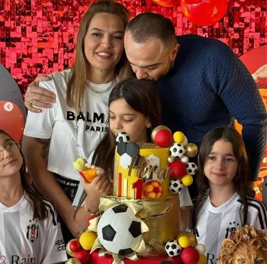 Icardi temalı yaş günü! Demet Akalın ile Okan Kurt’un kızı Hira 10 yaşına girdi!