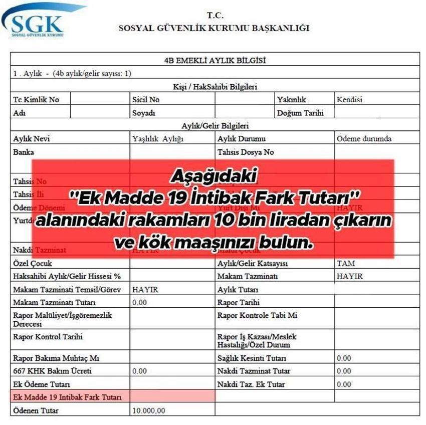 Emekliler için kök maaşlar değişti! e-Devlet üzerinden yapılıyor, 10 bin lira...