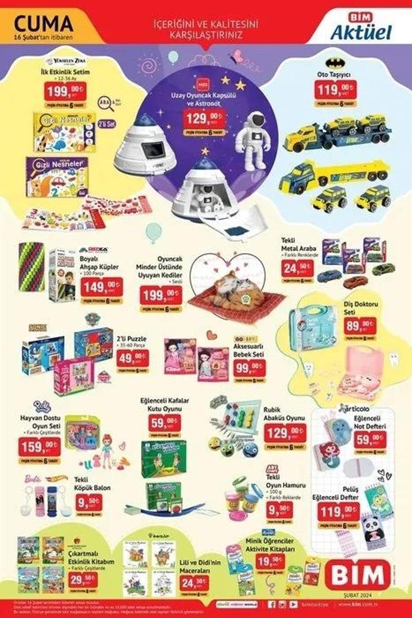 BİM 13-16 Şubat aktüel katalog 2024 yayınlandı: BİM indirimli ürünlerde sürpriz kampanya var!