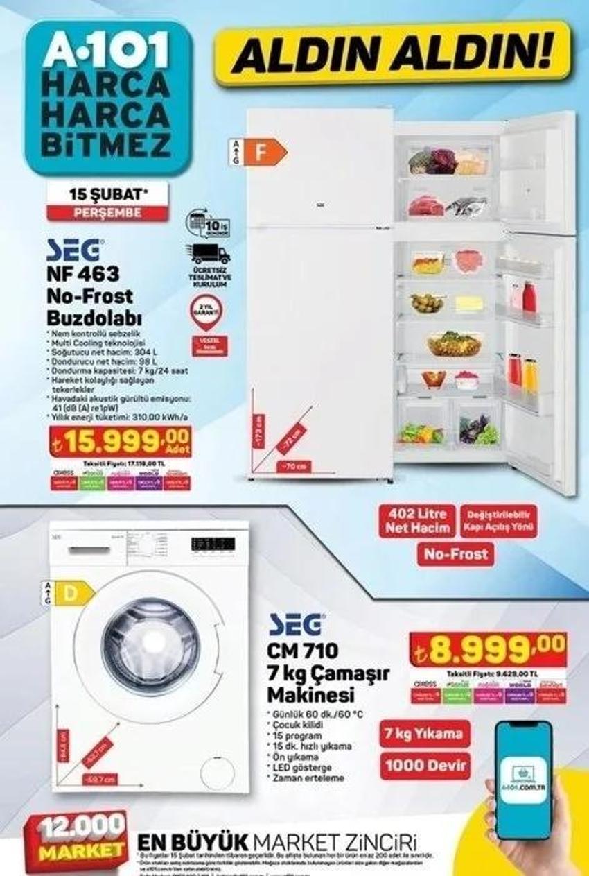 A101 15 Şubat aktüel katalog 2024 yayınlandı! İşte A101 aktüel ürünler indirimleri