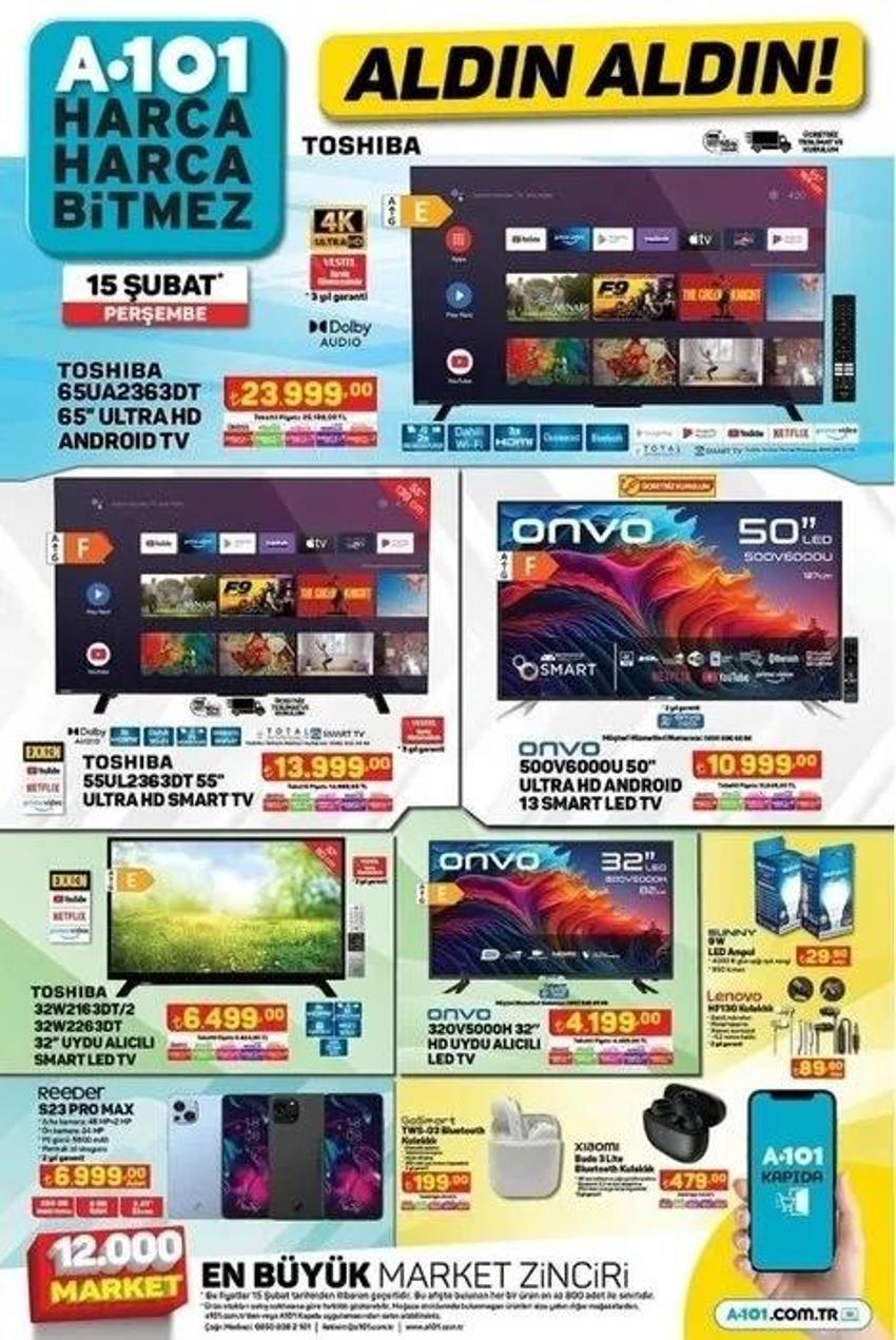 A101 15 Şubat aktüel katalog 2024 yayınlandı! İşte A101 aktüel ürünler indirimleri