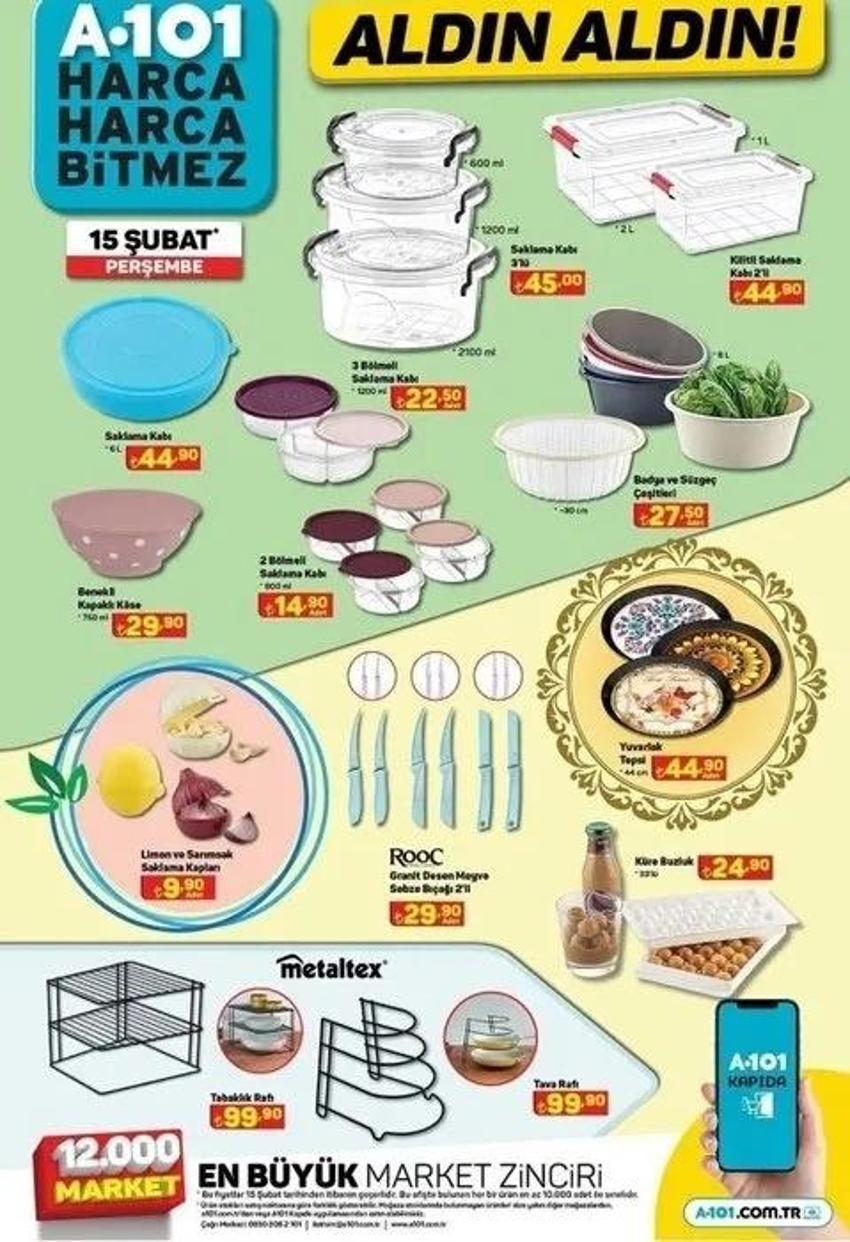 A101 15 Şubat aktüel katalog 2024 yayınlandı! İşte A101 aktüel ürünler indirimleri
