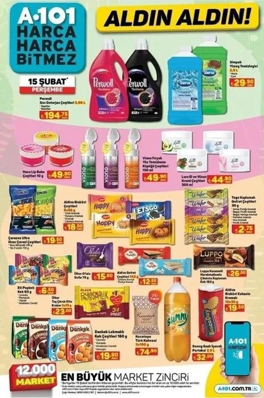 A101 15 Şubat aktüel katalog 2024 yayınlandı! İşte A101 aktüel ürünler indirimleri