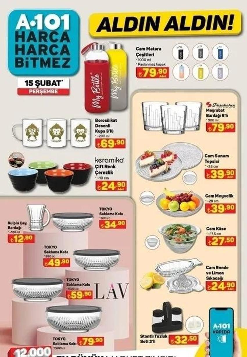 A101 15 Şubat aktüel katalog 2024 yayınlandı! İşte A101 aktüel ürünler indirimleri