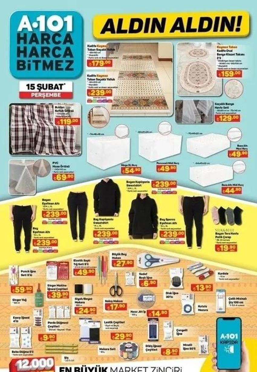 A101 15 Şubat aktüel katalog 2024 yayınlandı! İşte A101 aktüel ürünler indirimleri