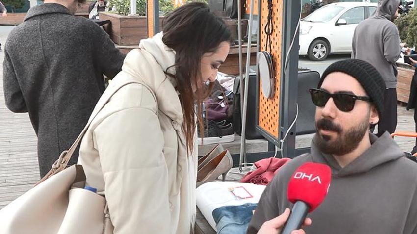 Nişantaşı'nda 14 Şubat öncesi 'eski sevgili pazarı' kuruldu 