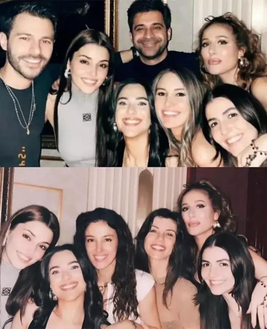 Hande Erçel sevgilisi Hakan Sabancı'yla oyuncu arkadaşının doğum gününe katıldı! 
