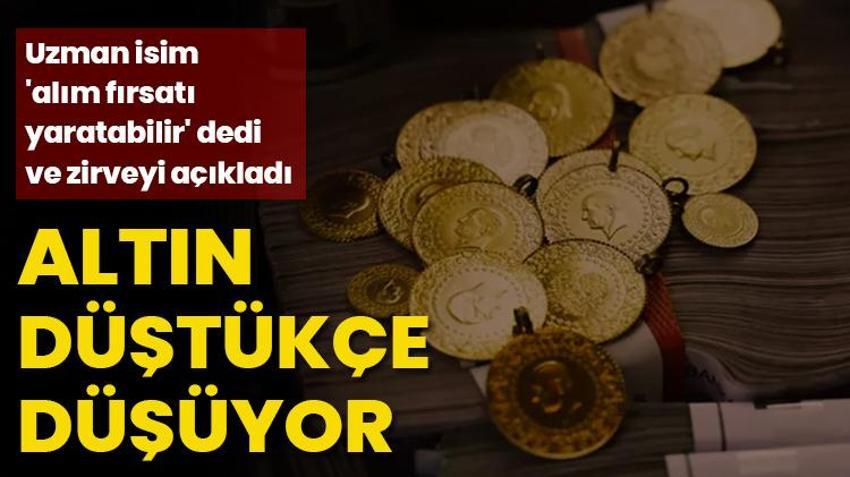 Altın fiyatları tepetaklak! Uzman isim 'alım fırsatı' dedi ve zirveyi açıkladı