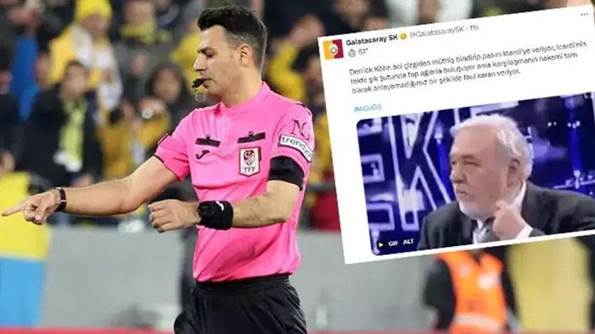 Ankaragücü maçında Galatasaray'dan İlber Ortaylı ile hakeme protesto!
