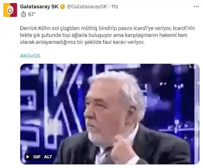 Ankaragücü maçında Galatasaray'dan İlber Ortaylı ile hakeme protesto!