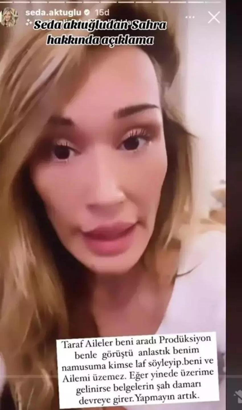 Seda Aktuğlu Sahra'nın eşi İdris'in küfürlü mesajlarını ifşa etti!