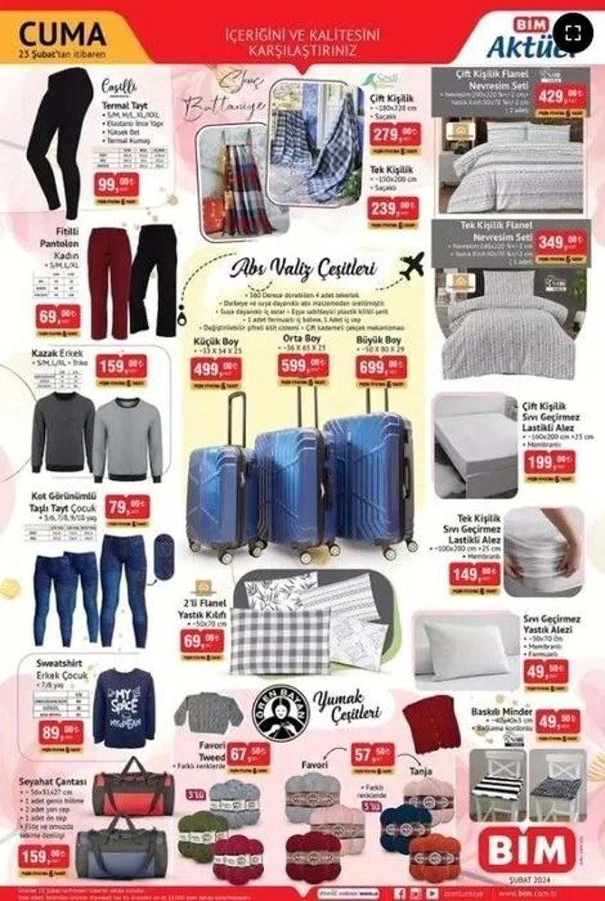 20-23 Şubat BİM Aktüel katalog yayınlandı: Ütü, blender, çelik kettle Cuma indirimlerinde!