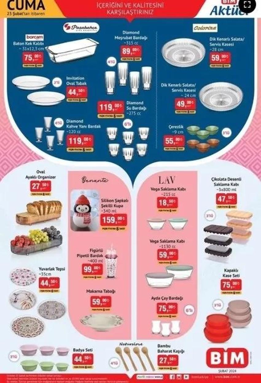 20-23 Şubat BİM Aktüel katalog yayınlandı: Ütü, blender, çelik kettle Cuma indirimlerinde!