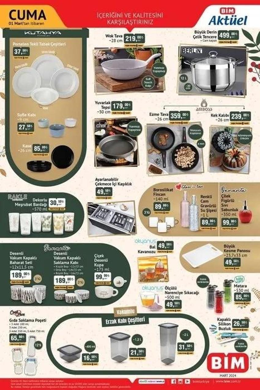 BİM aktüel 27 Şubat - 1 Mart 2024 katalog yayınlandı: Tost ve kahve makinesi, elektrikli süpürgede yılın fırsatı var!