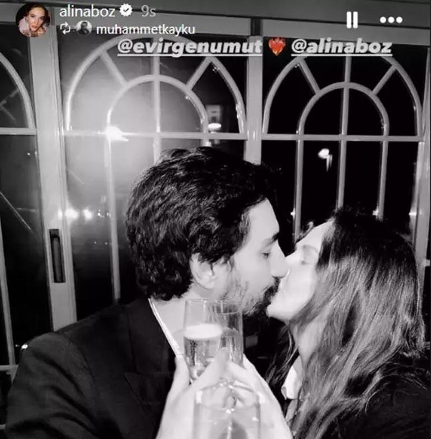 Alina Boz’da Umut Evirgen'e romantik doğum gününü kutlaması