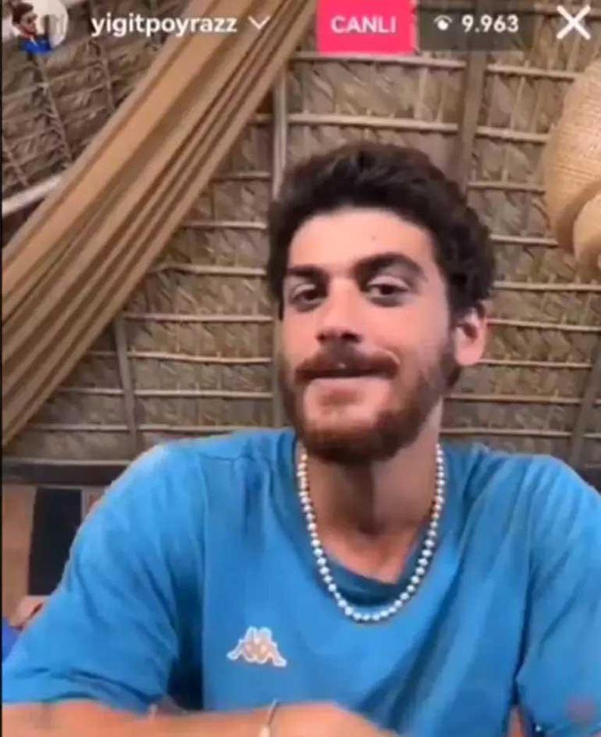Survivor Yiğit Poyraz canlı yayın açtı, hayal kırıklığı yaşadı! Sevgilisi Yasmin Erbil’i göremedi