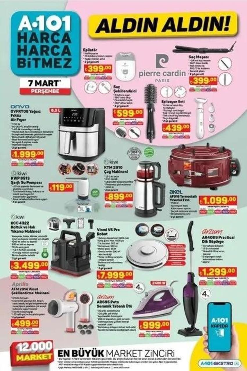 A101 7 Mart 2024 katalogda ayın fırsatı var! A101 aktüel katalogda bu hafta indirimli ne var?